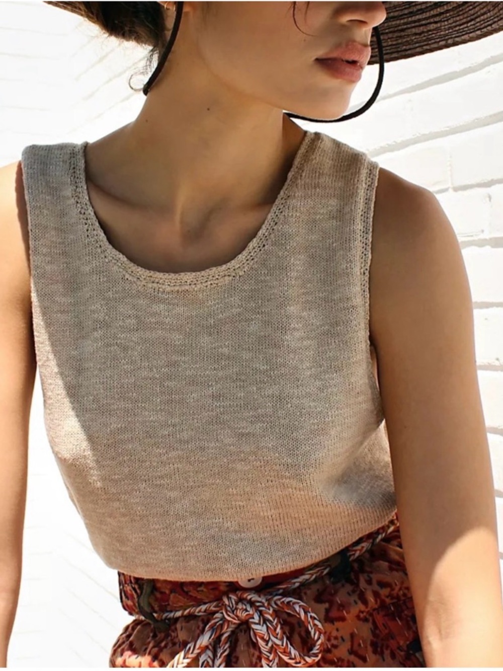 Free People Nina sweater tank top